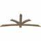 Ekena Millwork Davenport Rough Sawn Timber Gable Bracket, Douglas Fir, 72"W x 30"H x 2"D x 4"F, 10/12 Pitch GBW072X30X0204DAV00RDF - alternate 3
